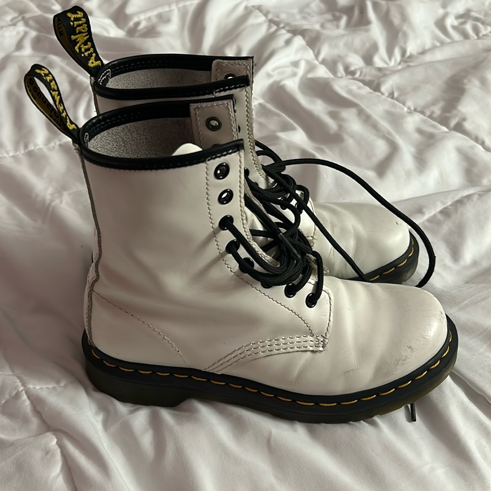 White Dr. Martens size 7